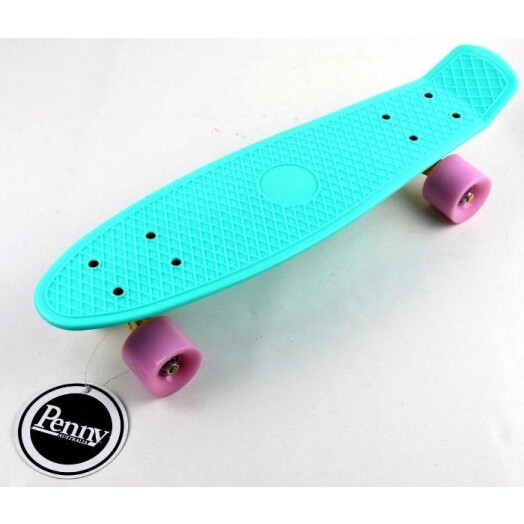 Пениборд Penny Board 22" (Матовые колеса) бирюзовый