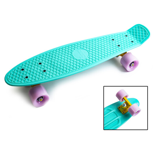 Пеніборд Penny Board 22" (Матові колеса) бірюзовий