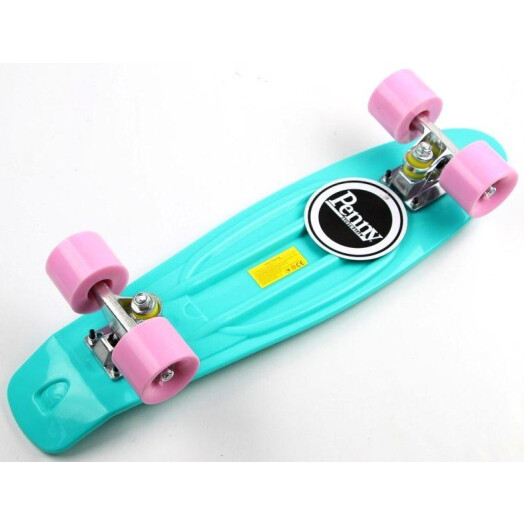 Пениборд Penny Board 22" (Матовые колеса) бирюзовый