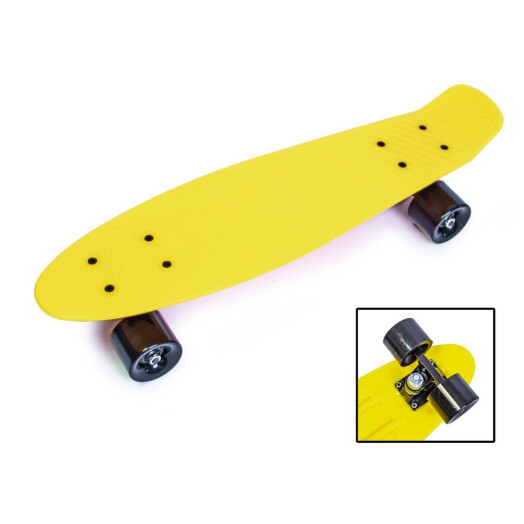 Пениборд Penny Board 22" (Матовые колеса) желтый