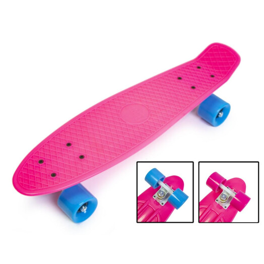 Пениборд Penny Board 22" (Матовые колеса) малиновый