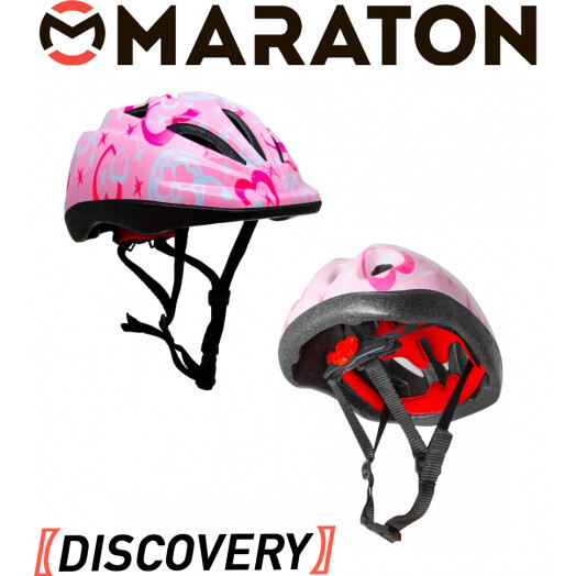 Шолом Maraton Discovery Рожевий сердця