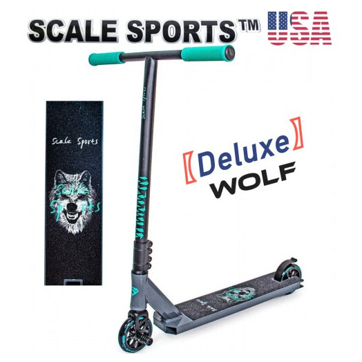 Трюковый самокат Scale Sports Deluxe Wolf серый